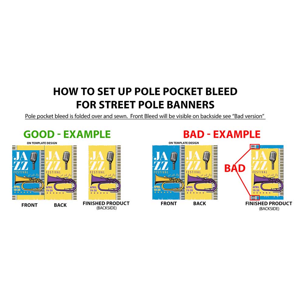 Street Pole Banners — Double Sided Graphic Package